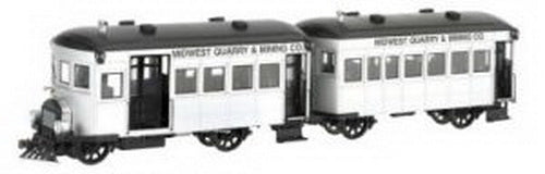 Bachmann 28461 On30 Midwest Quarry & Mining Co Railbus & Trailer w/DCC