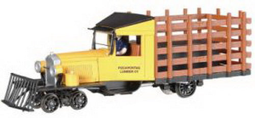 Bachmann 29160 On30 Pocahontas Lumber Company Rail Truck w/DCC (yellow, black)