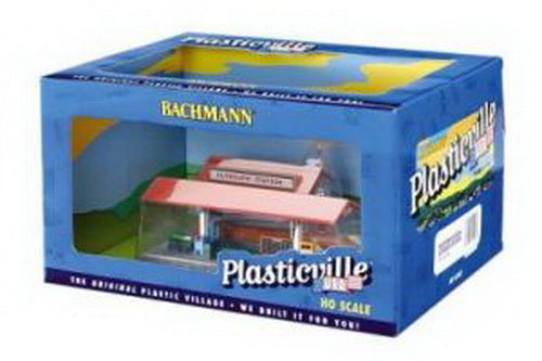 Bachmann 45006 HO Plasticville Platform Station & Freight Built-Up Building