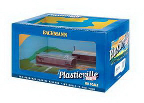 Bachmann 45009 HO Plasticville Built-Up Railroad Work Sheds (Set of 2)