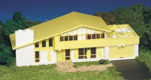 Bachmann 45432 HO Plasticville Contemporary House Kit