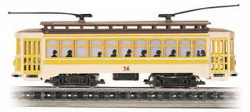 Bachmann 61048 HO Yellow Brill Trolley #36