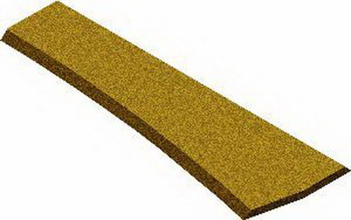 Midwest Products 3022 HO Cork Right-Hand Turnout Pads Pre-Cut (Pack of 2)