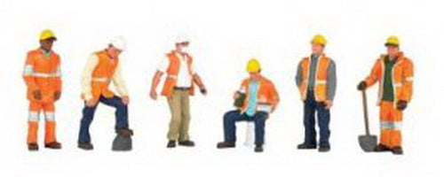 Bachmann 33106 HO Construction Worker Figures (Set of 6)
