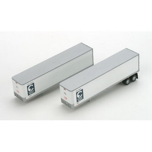 Athearn 14204 N Scale Chessie 40' Fruehauf Smooth Trailers #2 (Set of 2)