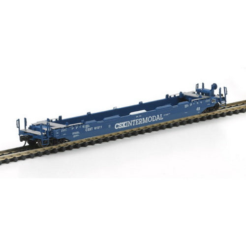 Athearn 17205 N CSXT Husky Stack Well Car #61511 – Trainz