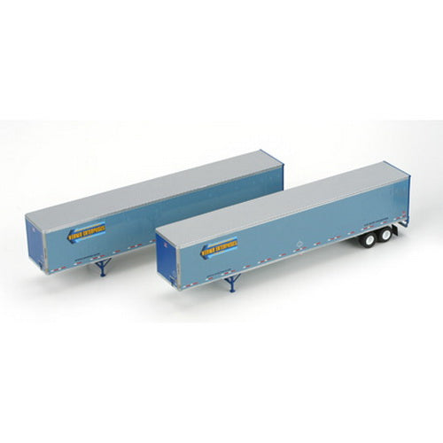 Athearn 28412 HO Werner 53' Wabash Duraplate Trailers #2 (Set of 2)