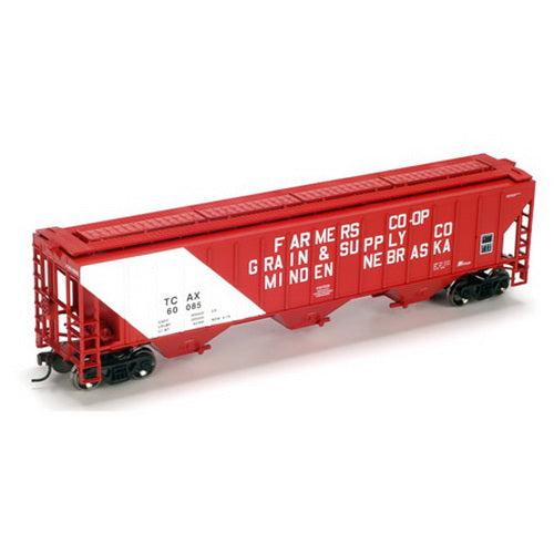 Athearn 72363 TCAX Farmer's Co-op 54' PS Covered Hopper #60085