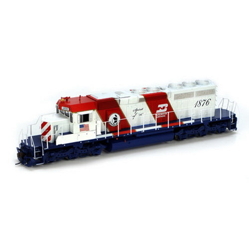 Athearn 95198 HO BN/Bicentennial SD40-2 81" Nose Diesel Locomotive #1876