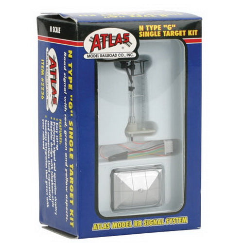 Atlas 2236 N Scale Type G Single Target Kit Railroad Signal with PCB