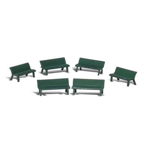 Woodland Scenics A2758 O Scenic Accents Park Benches (Pack of 6)