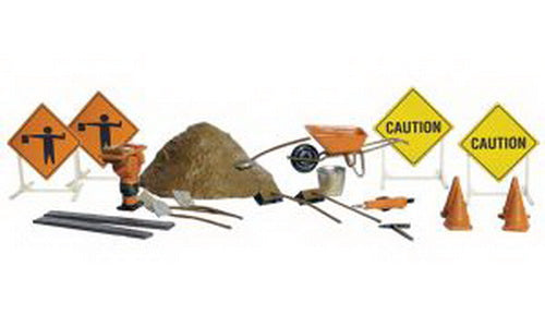 Woodland Scenics A2213 N Scenic Accents Road Crew Details (Set of 21)