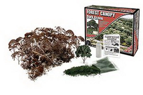 Woodland Scenics F1662 Dark Green Forest Canopy Kit