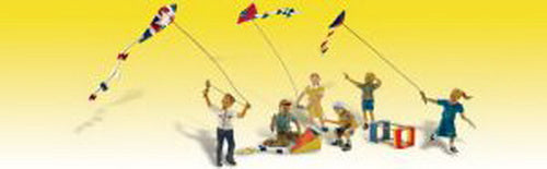 Woodland Scenics A1937 HO Scenic Accents Windy Day Play Figures (Set of 8)