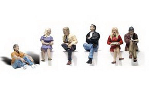 Woodland Scenics A2759 O Seated People Figures (Set of 6)