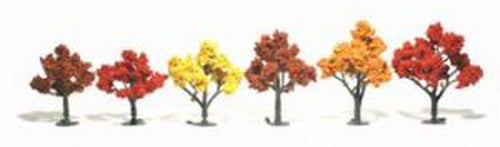 Woodland Scenics TR1541 N / HO & O 3" - 5" Fall Mix Realistic Trees (Pack of 6)