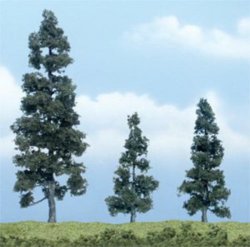Woodland Scenics TR1619 5.25"/ 2.5" / 3" Juniper Ready-Made Premium Trees