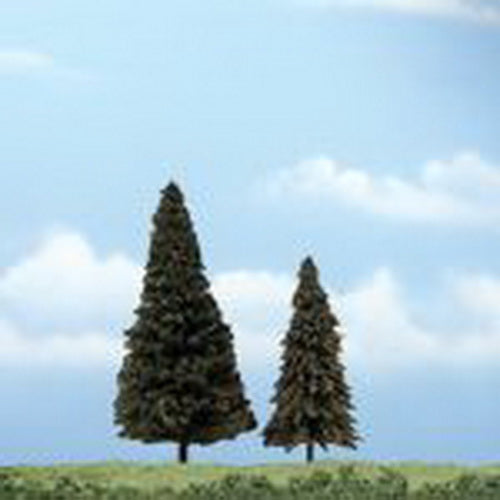 Woodland Scenics TR1626 4" , 5" Evergreen Ready-Made Premium Tree (Pack of 2)