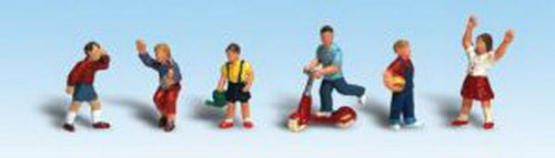 Woodland Scenics A1891 HO Scenic Accents Children Figures (Set of 6)