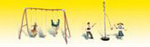 Woodland Scenics A1943 HO Scenic Accents Playground Fun Set (Set of 4)