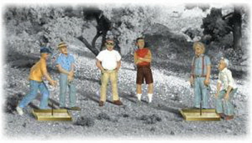 Woodland Scenics A2165 N Scenic Accents Game of Horseshoes Figures (Set of 6)
