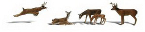 Woodland Scenics A2185 N Scenic Accents Deer Figures (Set of 6)