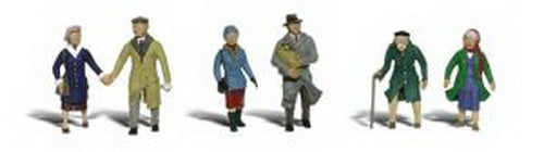 Woodland Scenics A2189 N Scenic Accents Couples in Coat Figures (Set of 6)