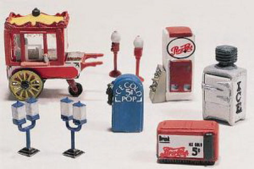 Woodland Scenics D230 HO Scenic Details Vending Machines Kit (Pack of 8)