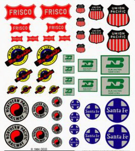 Woodland Scenics DT558 Railroad Heralds Dry Transfer Decals