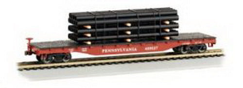 Bachmann 18958 N Pennsylvania Flatcar w/Pipes