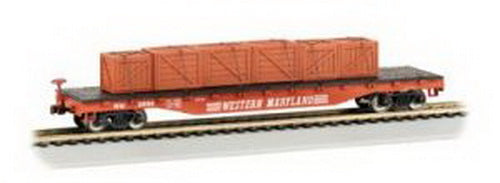 Bachmann 18977 N Western Maryland Flatcar w/Crates