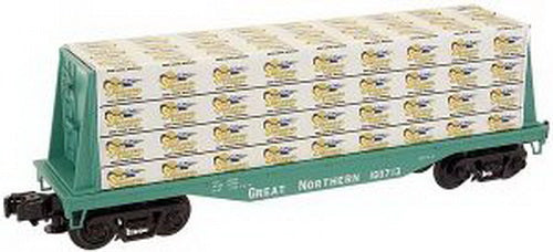 Industrial Rail 1004102 Great Northern Flatcar w/Lumber Load  display picture 1
