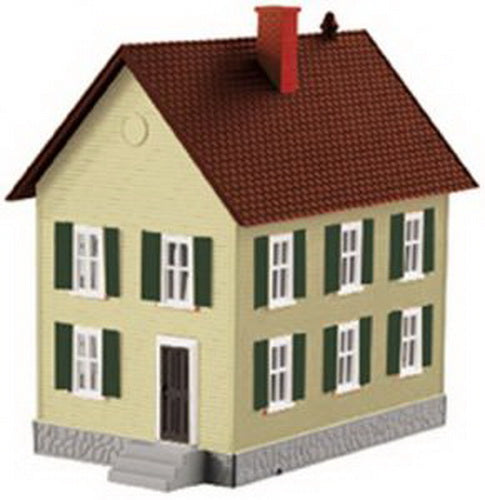 MTH 30-90337 Row House #1 Tan w/Green Shutters