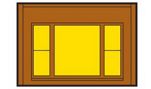 DPM 301-67 HO One-Story Wall Sections w/20th Century Window Kit