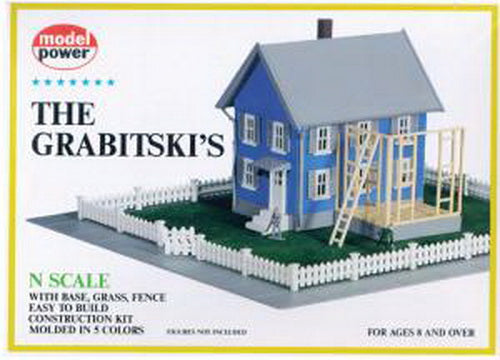Model Power 1554 N Scale The Grabitski's Plastic Building Kit