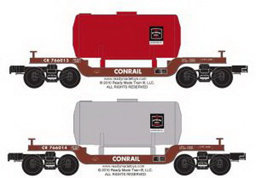 RMT 96505 O Conrail Depressed Center Flat Car (Set of 2)