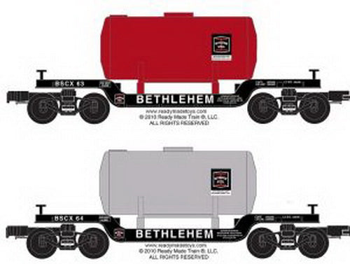 RMT 965194 Bethlehem Steel/Steelton Depressed Center Flat Cars (Pack of 2)