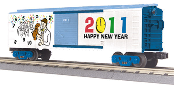 MTH 30-74606 O Gauge Happy New Year Boxcar