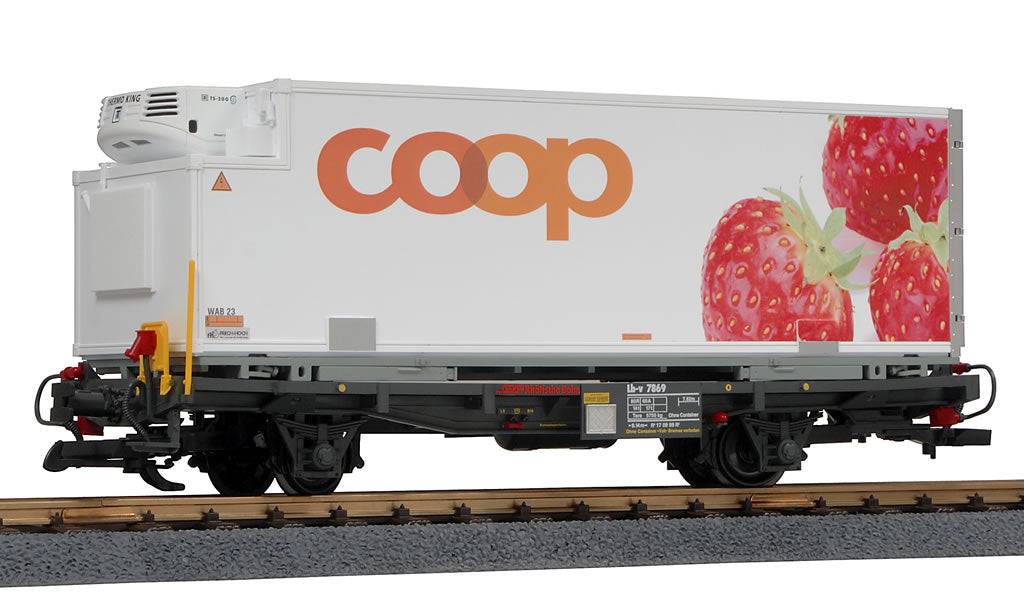 LGB 45893 RhB COOP Strawberry Container Car – Trainz