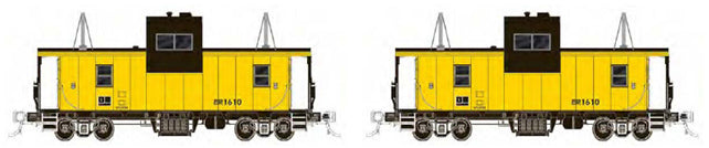 Rapido Trains 110100 HO Essex Terminal Wide Vision Caboose(2) #1600,#1610