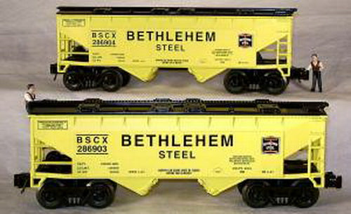 RMT 96319 O 2-Bay Cvd. Hopper Bethlehem Steel/2pk