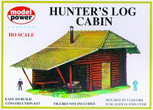 Model Power #434 HO Scale Hunter's Log Cabin Kit