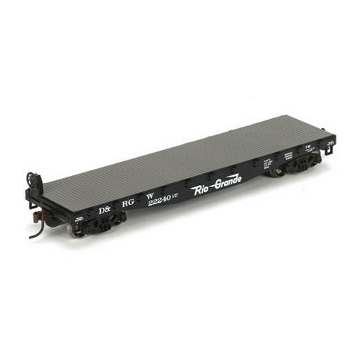 Athearn 97707 HO Rio Grande 40'''' Flat Car #22240 - RTR