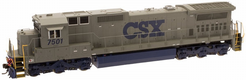 Atlas 51867 N Scale CSX/Stealth Dash 8-40C w/DCC #7501 – Trainz