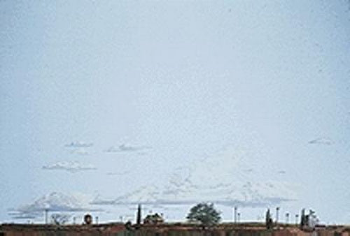 Walthers 949-710 HO Instant Horizons "Whistle Stop" Background Scene