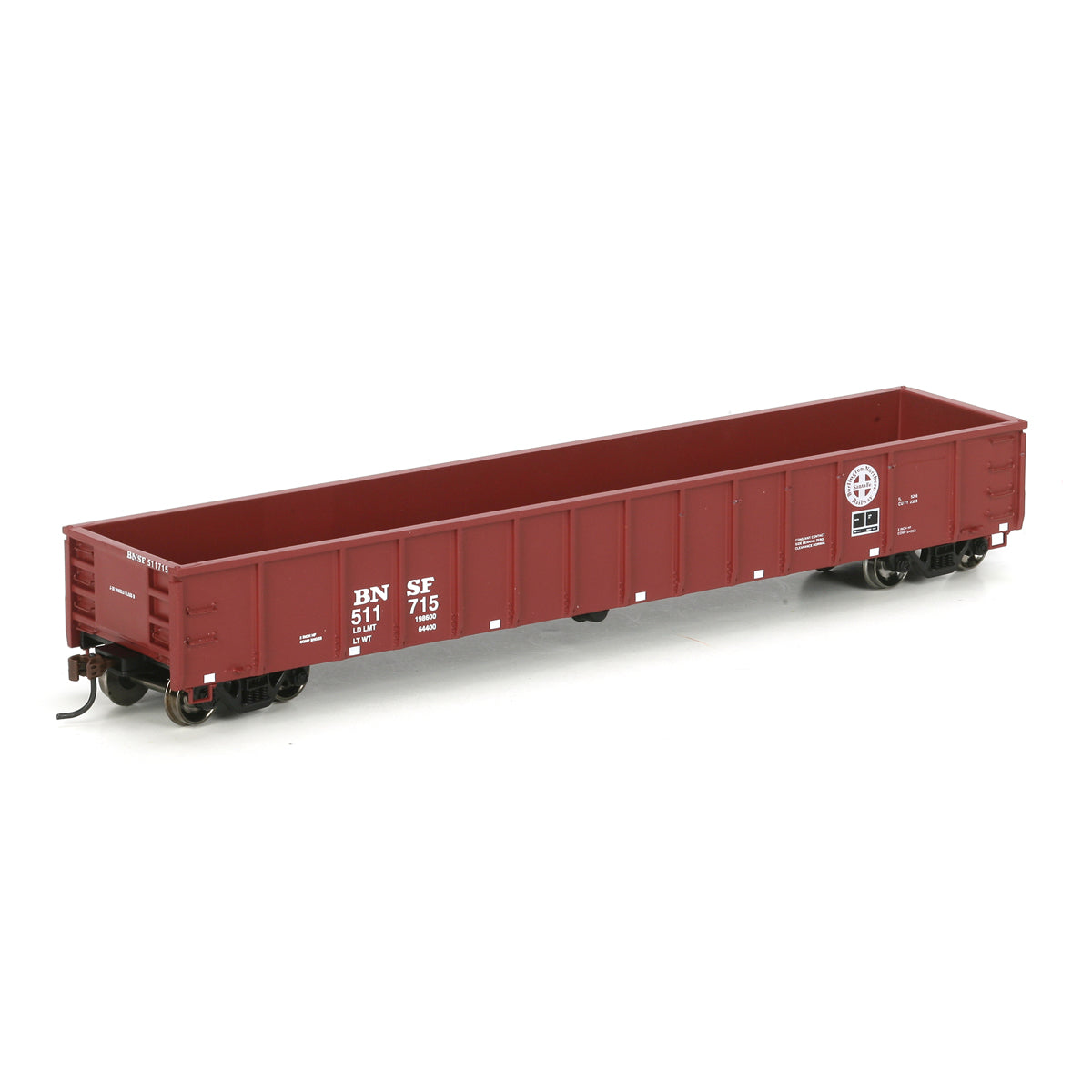 Athearn 96963 BNSF #511715 HO RTR 52' Mill Gondola