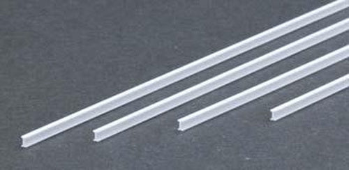 Evergreen Scale Models 273 .100" x 14" Polystyrene I-Beams (Pack of 4)