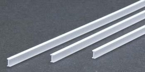 Evergreen Scale Models 276 .188" x 14" Polystyrene I-Beams (Pack of 3)