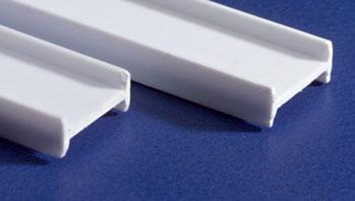 Evergreen Scale Models 279 .375" x 14" Polystyrene I-Beams (Pack of 2)