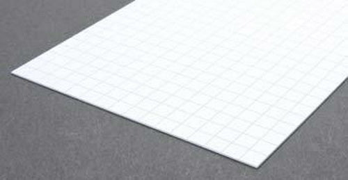 Evergreen Scale Models 4517 3/8" x 3/8" x .021" x 6" x 12" Polystyrene Sidewalk